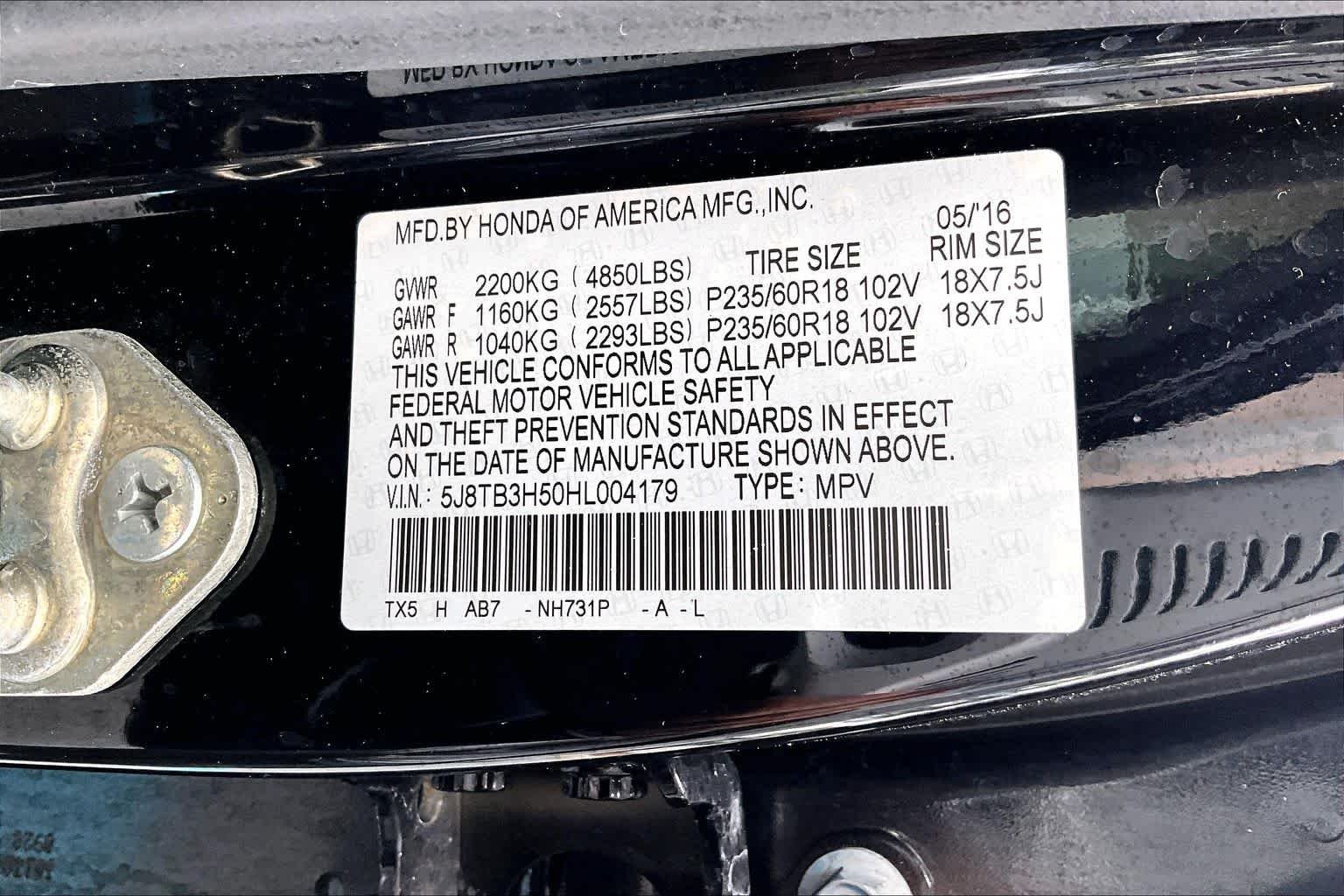 Used 2017 Crystal Black Pearl Acura w/Technology Pkg image 33