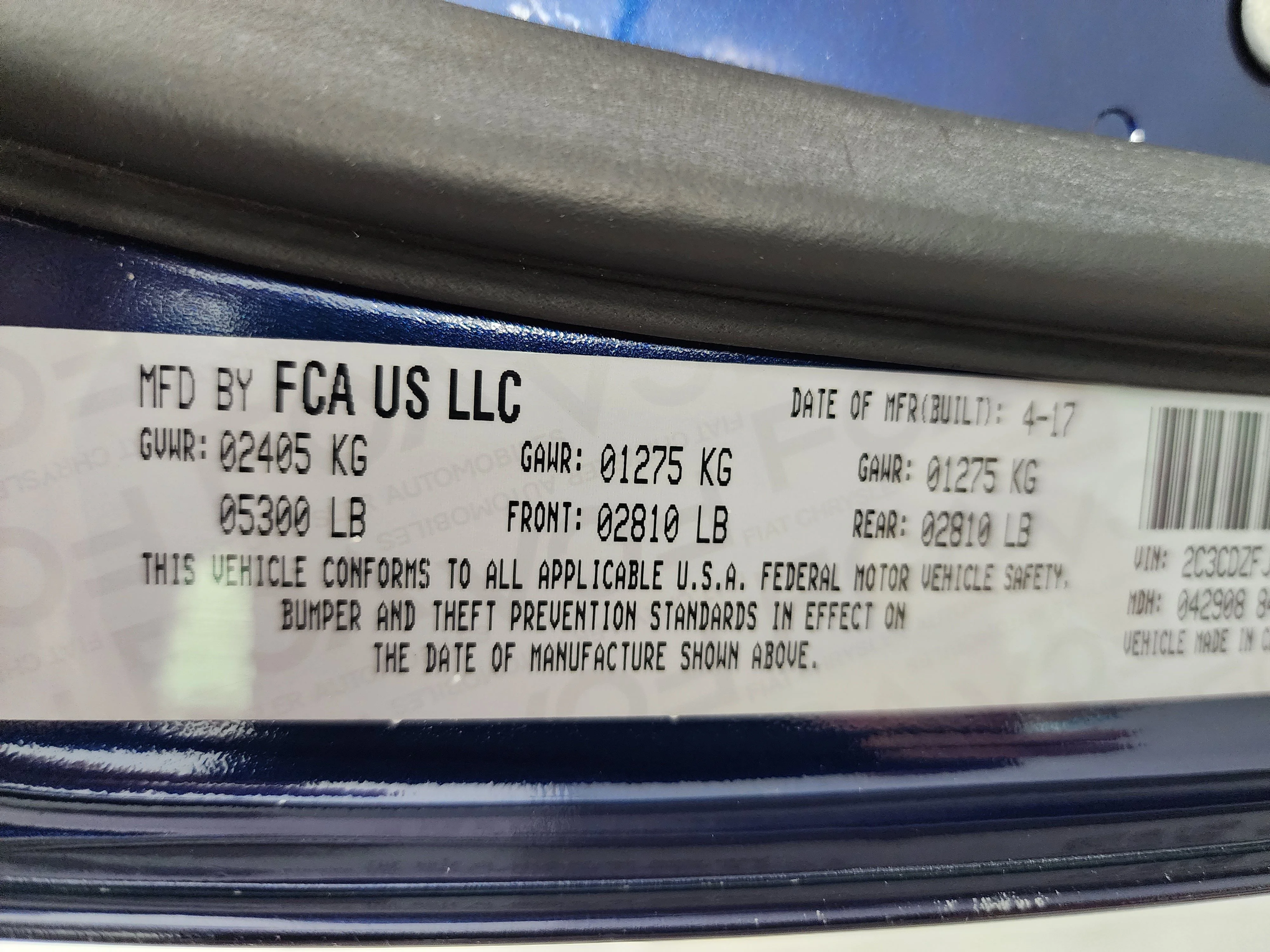 Used 2017 Contusion Blue Pearlcoat Dodge R/T image 78