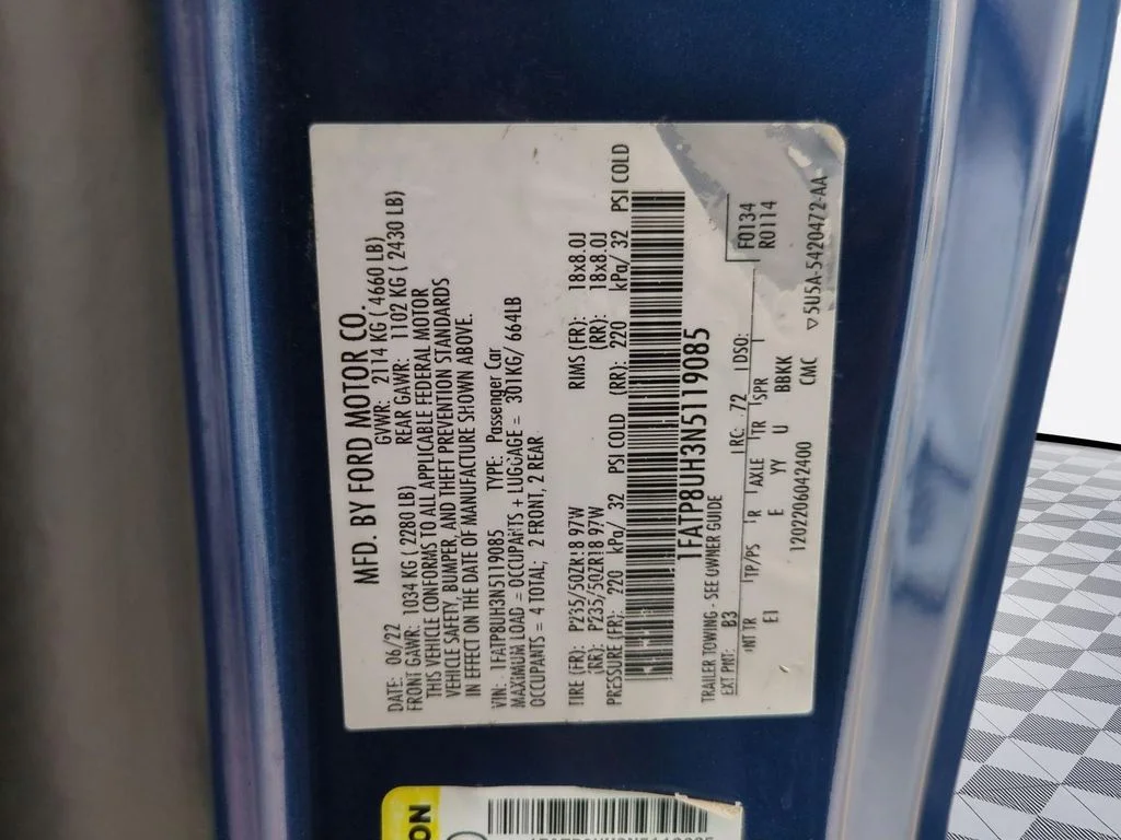 Used 2022 Blue Metallic Ford EcoBoost Premium image 30