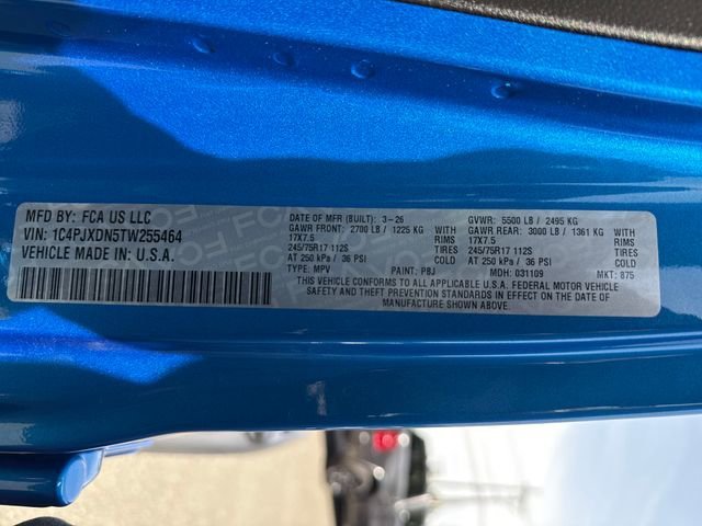 New 2026 Hydro Blue Pearl-Coat Exterior Paint Jeep Sport image 16