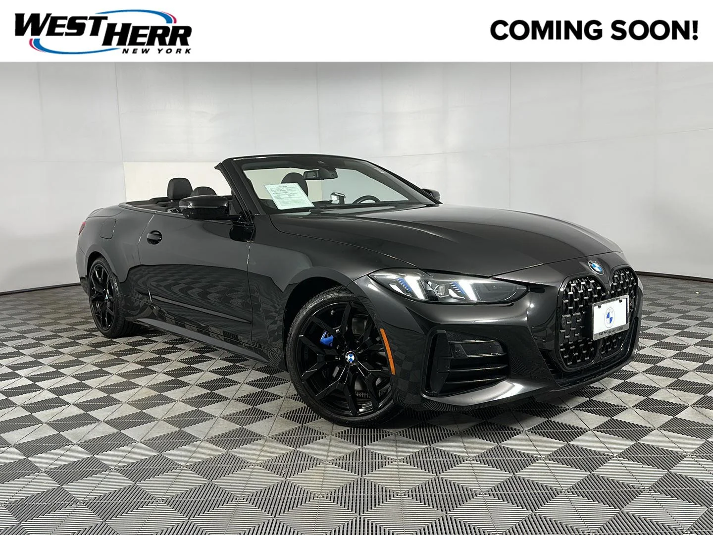 Used 2025 Black Sapphire Metallic BMW 430i xDrive image 1