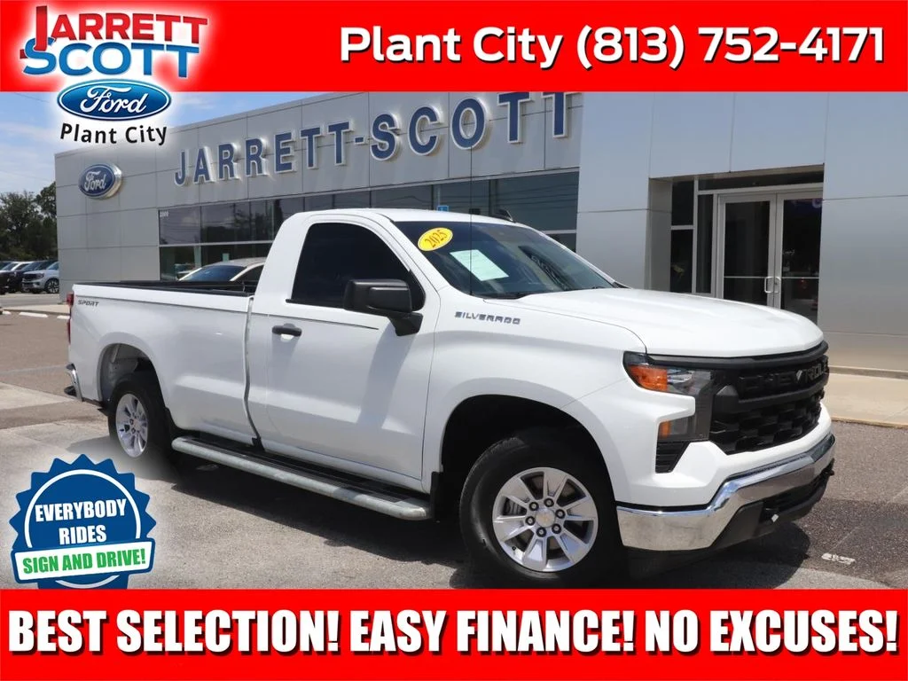 Certified Used 2025 White Chevrolet WT image 1