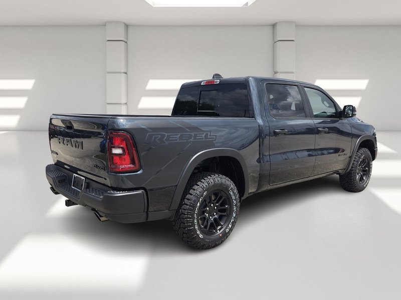 New 2026 Forged Blue Metallic Exterior Paint RAM REBEL 4X4 CREW CAB 5