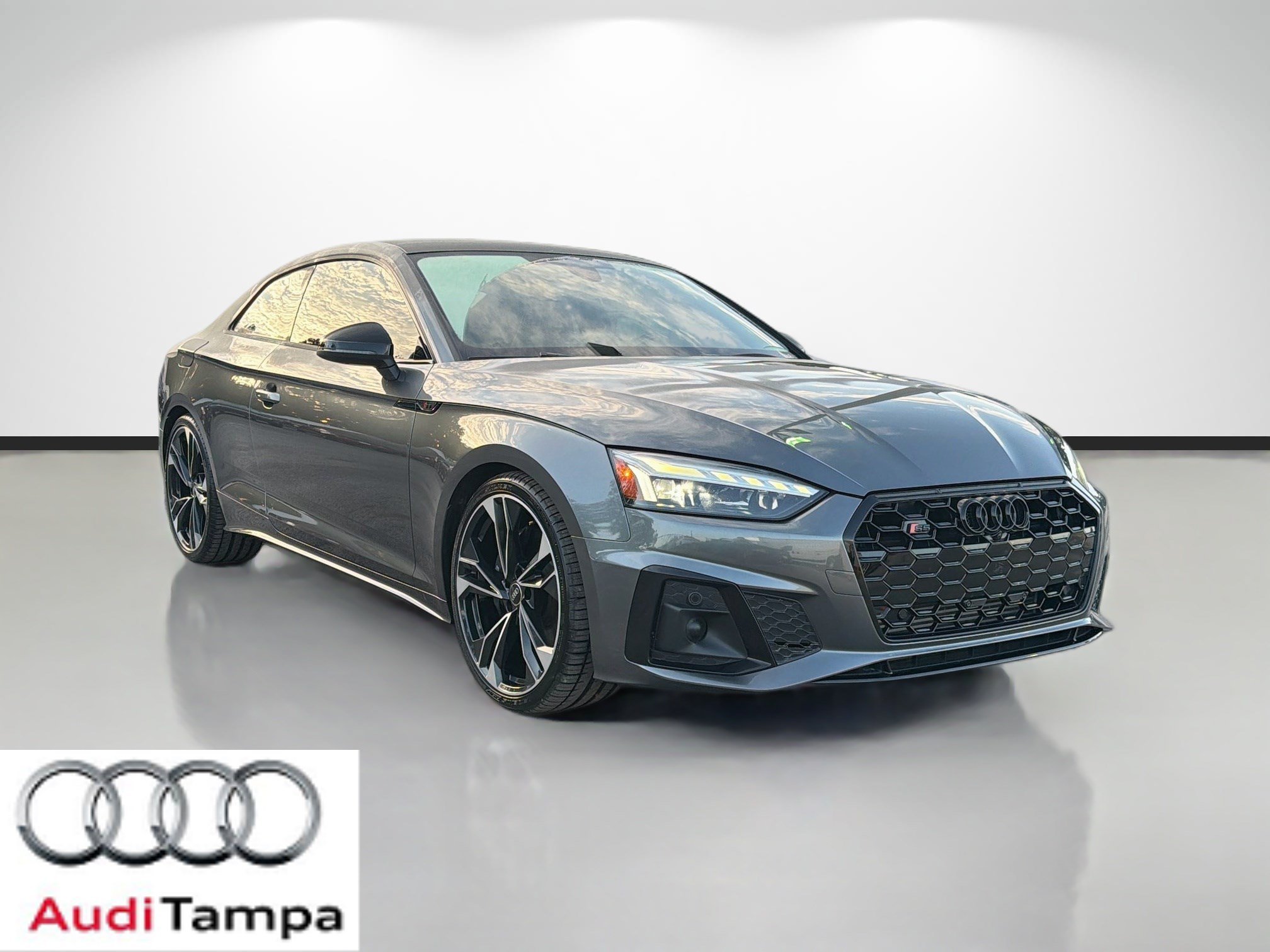 Used 2023 Daytona Gray Pearl Effect/Black Roof Audi Premium Plus image 1