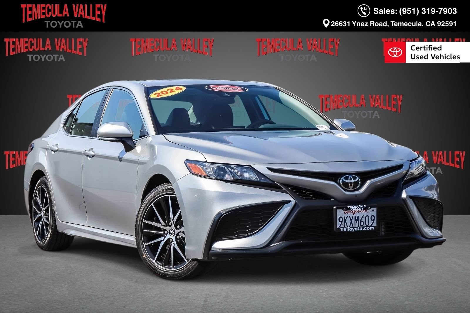 Certified Used 2024 Celestial Silver Metallic Toyota SE image 1