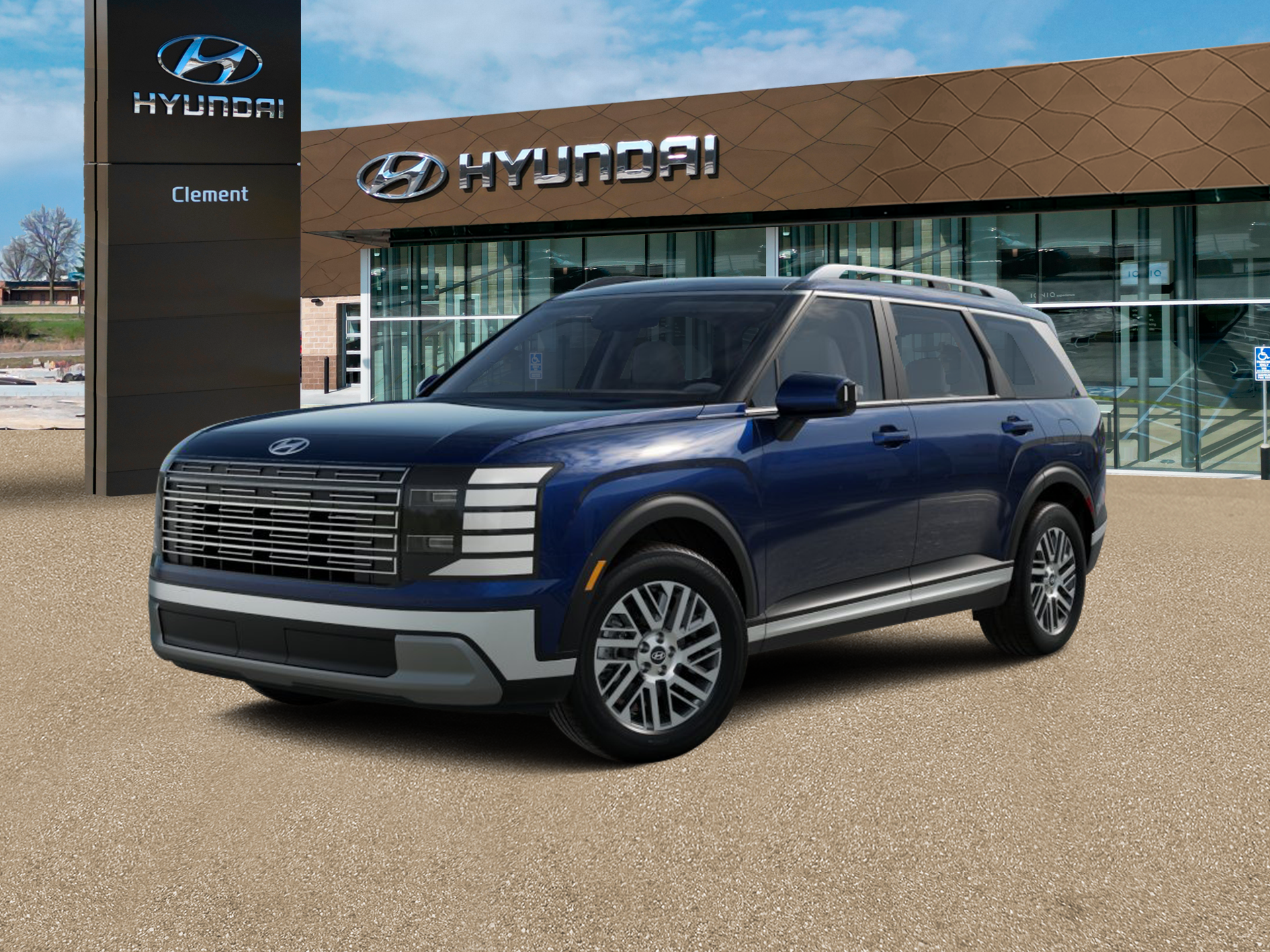 New 2026 Blue Hyundai SEL AWD image 2