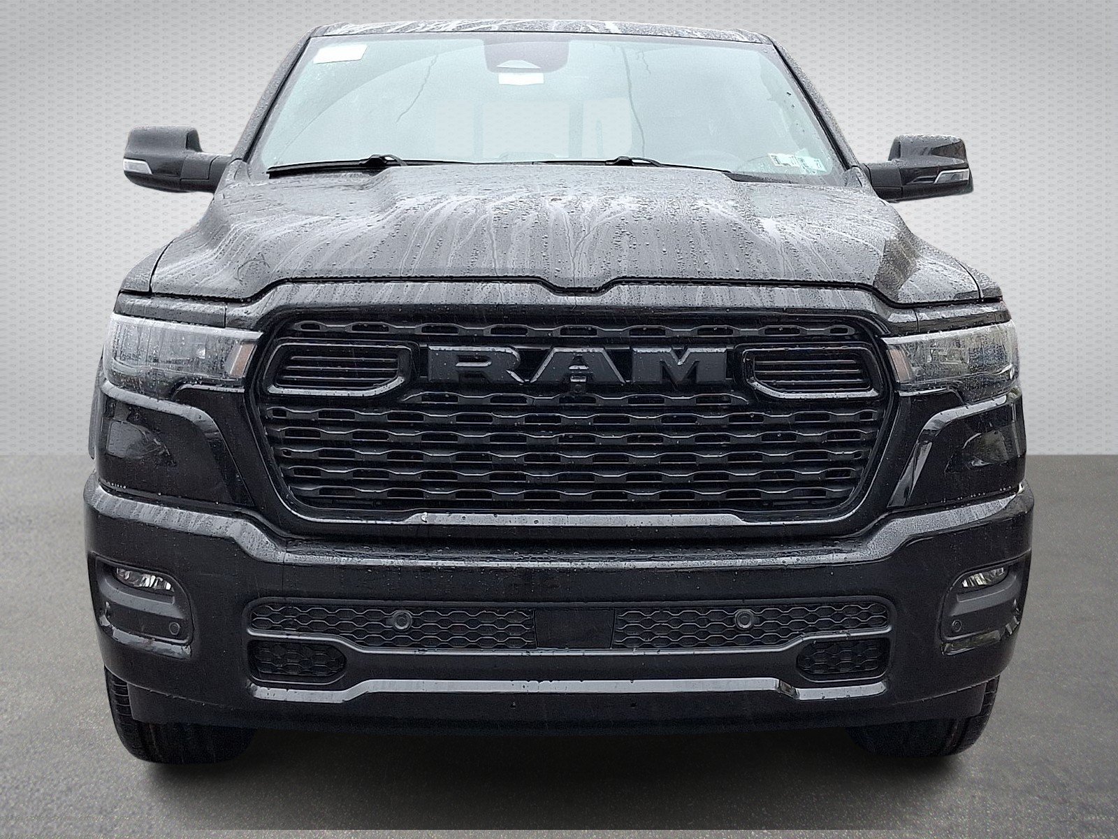 New 2026 Diamond Black Crystal Pearl-Coat Exterior Paint RAM Big Horn Crew Cab 4x4 5