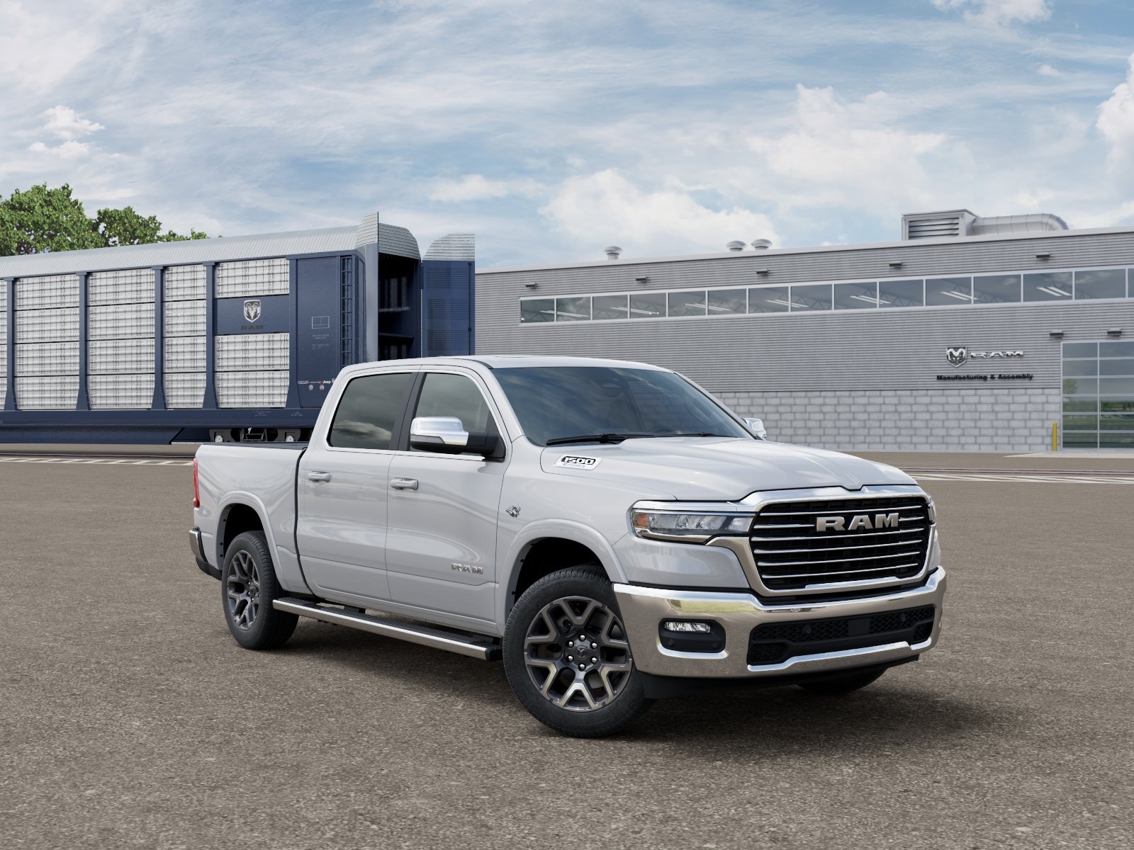 New 2026 Ivory White Tri-Coat Pearl-Coat Exterior Paint RAM LARAMIE image 5