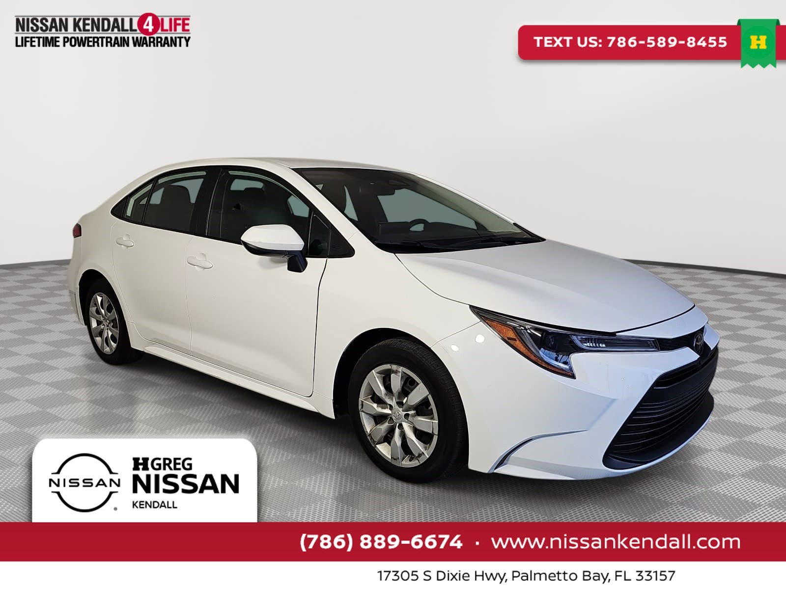 Used 2025 White Toyota LE image 1