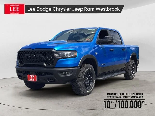 New 2026 Blue Pearl Ram REBEL CREW CAB 4X4 5