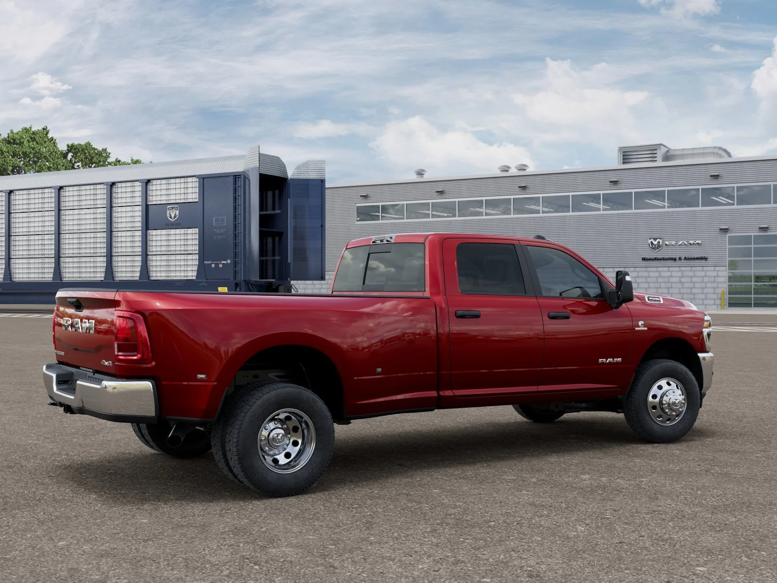 New 2026 Molten Red Pearl-Coat Exterior Paint RAM Big Horn image 4