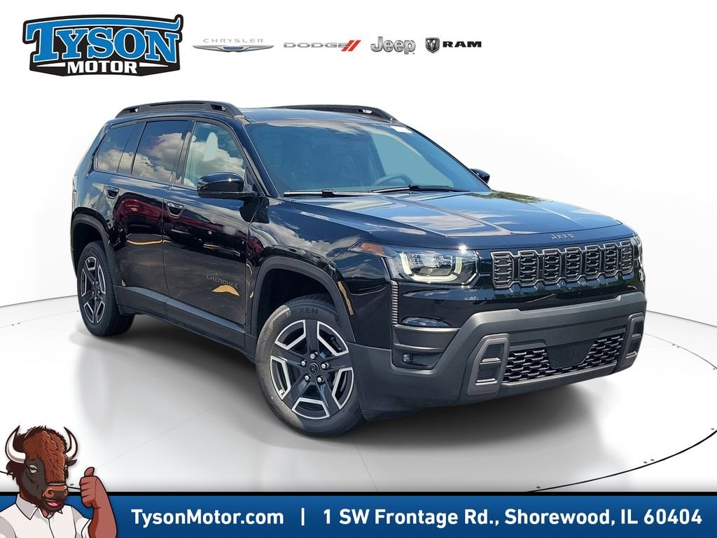 New 2026 Diamond Black Crystal Pearlcoat Jeep Limited image 1