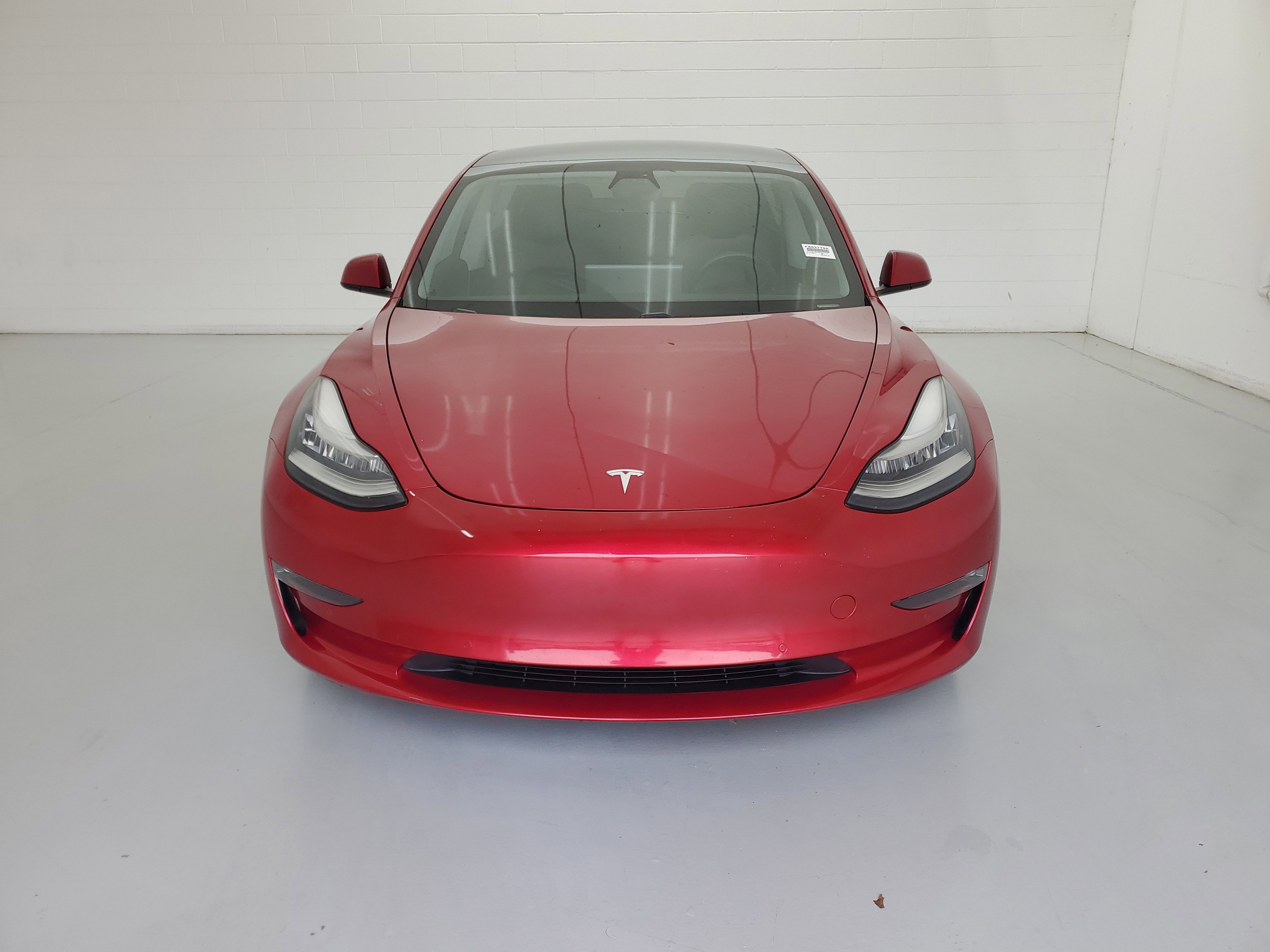 Used 2021 Red Multi-Coat Tesla Long Range image 3