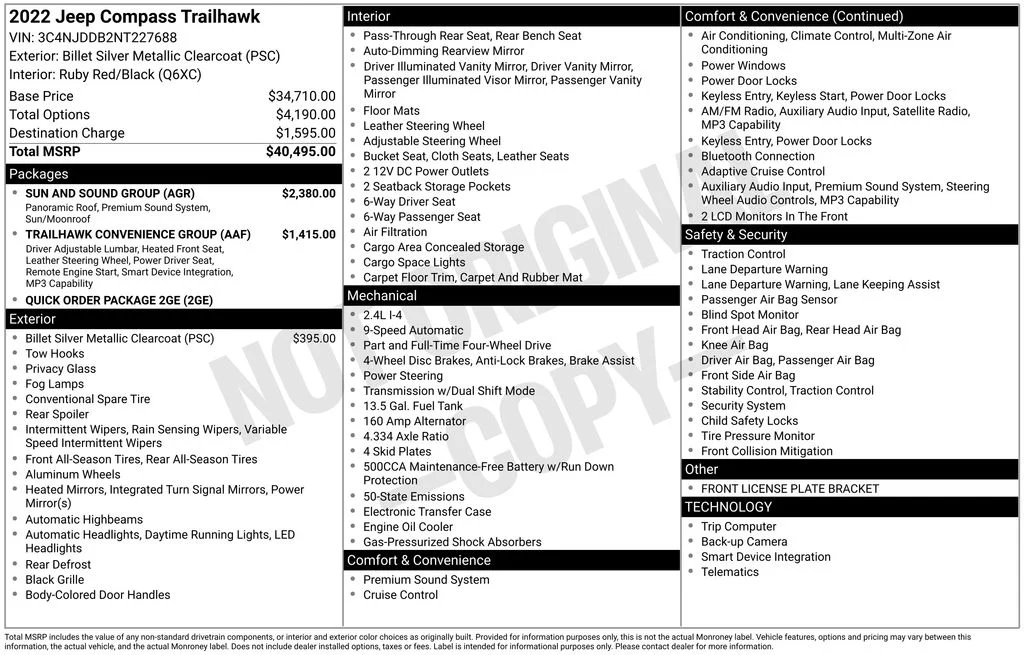 Used 2022 Silver Jeep Trailhawk image 5