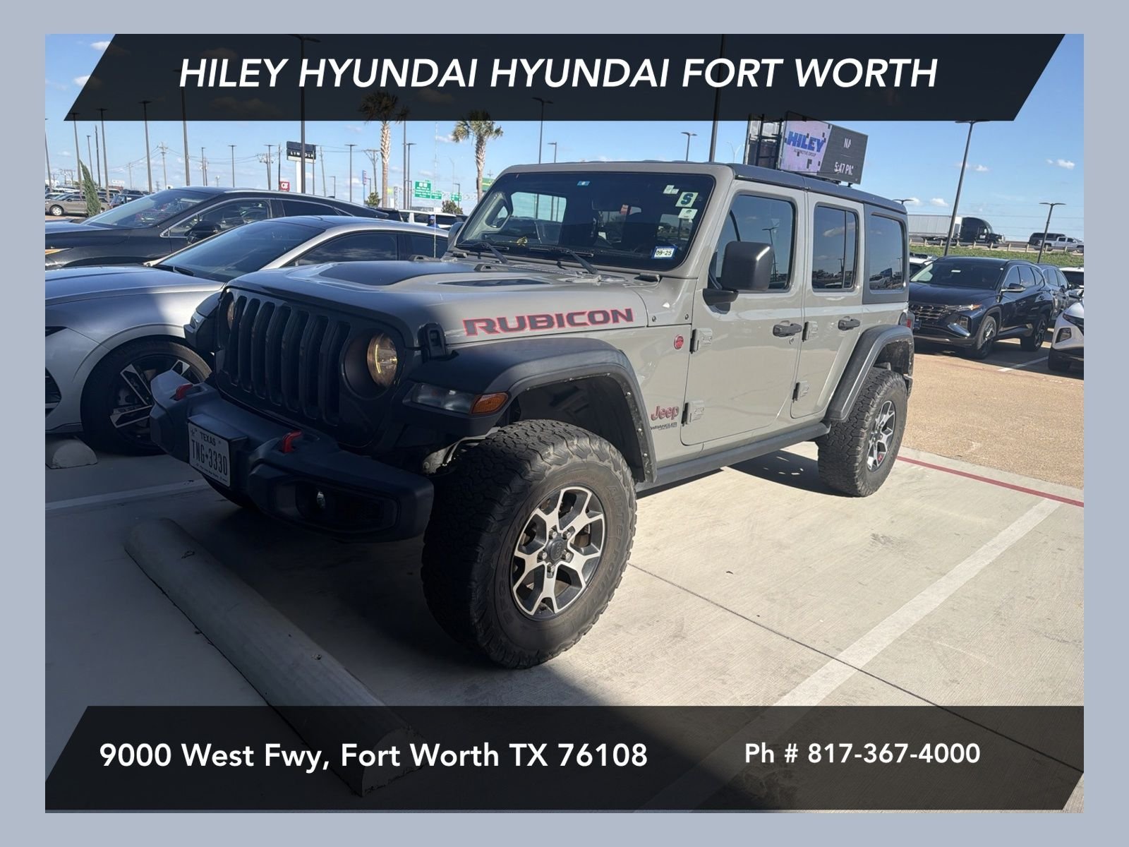 Used 2021 Sting-Gray Clearcoat Jeep Unlimited Rubicon image 1