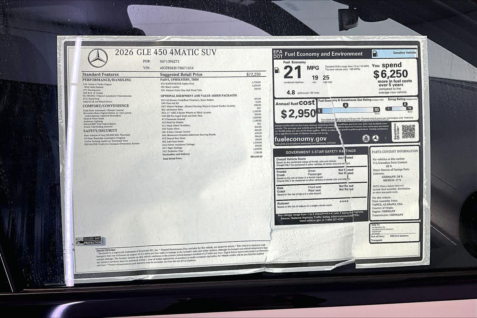 New 2026 MANUFAKTUR Alpine Grey Mercedes-Benz GLE 450 image 18