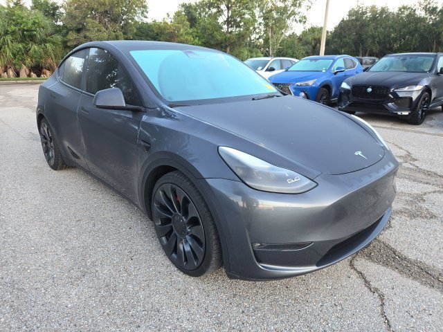 Used 2023 Midnight Silver Metallic Tesla Performance image 7