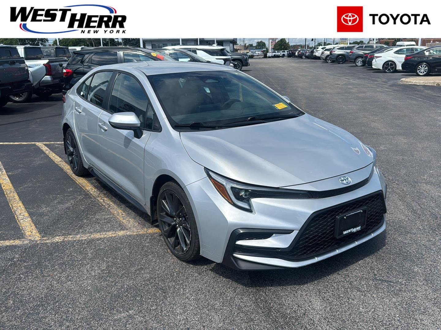 Used 2024 Classic Silver Metallic Toyota SE image 1