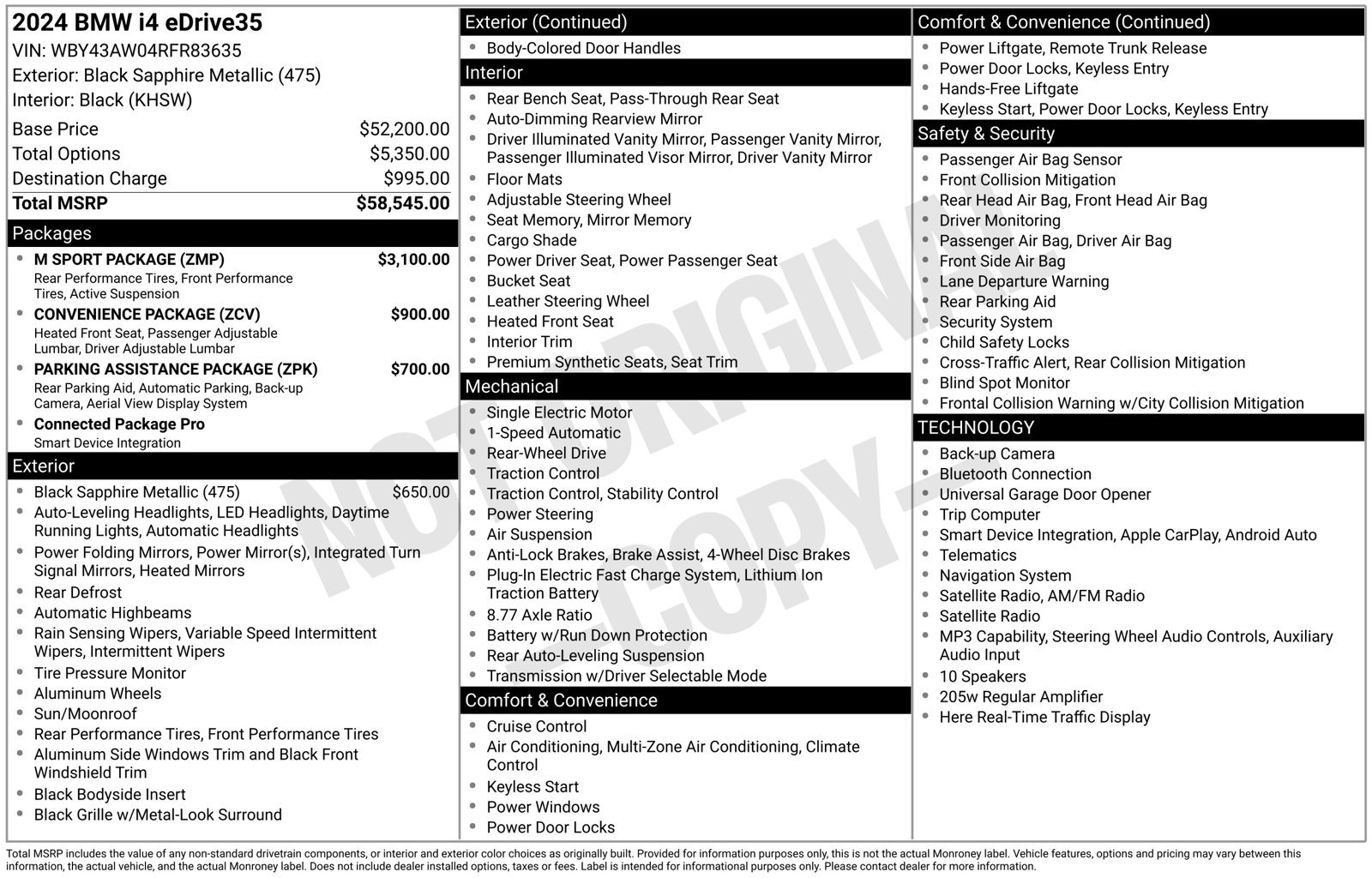 Certified Used 2024 Black BMW eDrive35 image 2