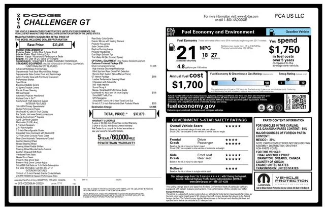 Used 2018 Blue Dodge GT image 2