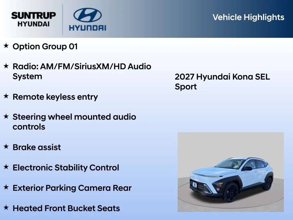New 2027 Atlas White Hyundai SEL Sport image 7