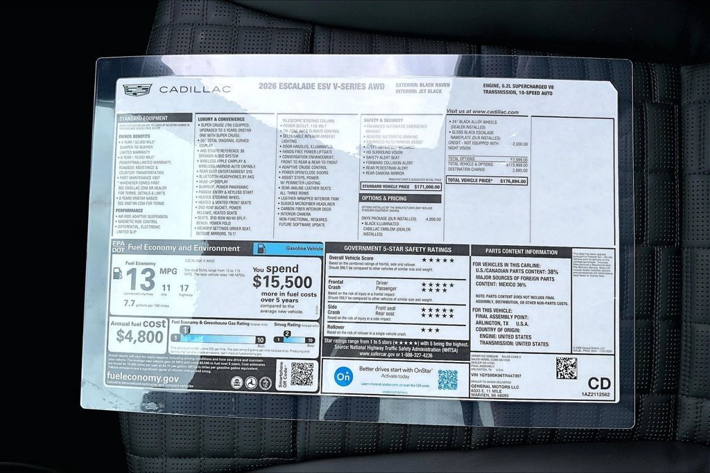 2026 Cadillac Escalade ESV V-Series - Photo 14