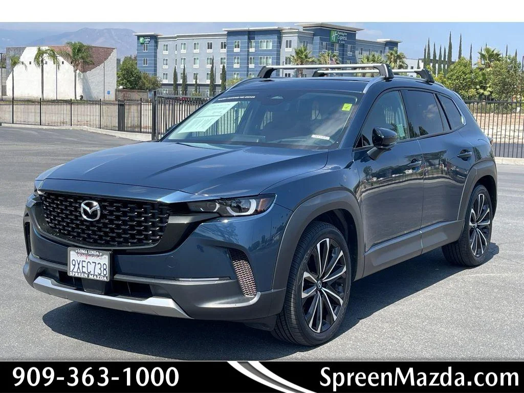 Used 2025 Ingot Blue Metallic Mazda 2.5 Turbo Premium Package image 1