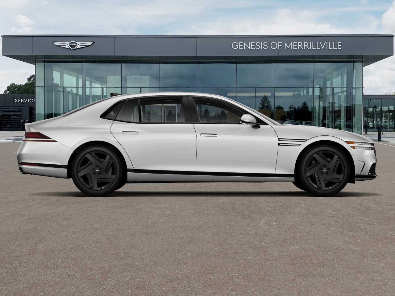 New 2026 White Genesis 3.5T E-SC MHEV PRESTIGE BLACK image 4