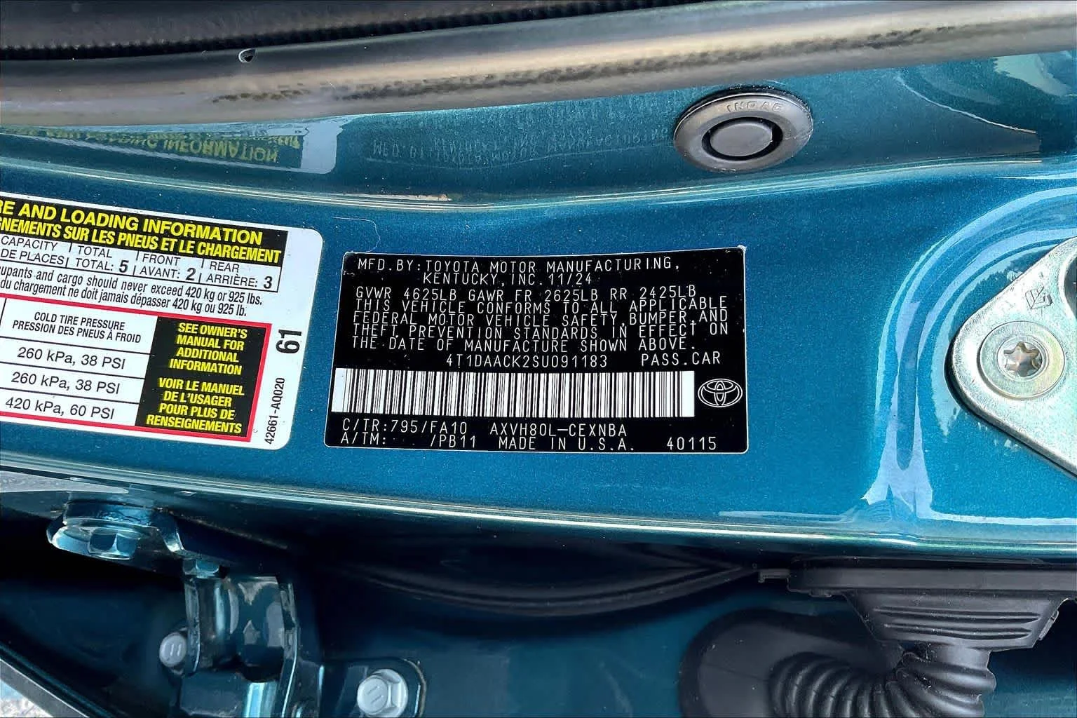 Used 2025 Ocean Gem Toyota LE image 33