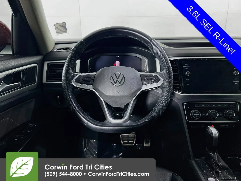 Used 2021 Aurora Red Metallic Volkswagen 3.6L V6 SEL R-Line image 26