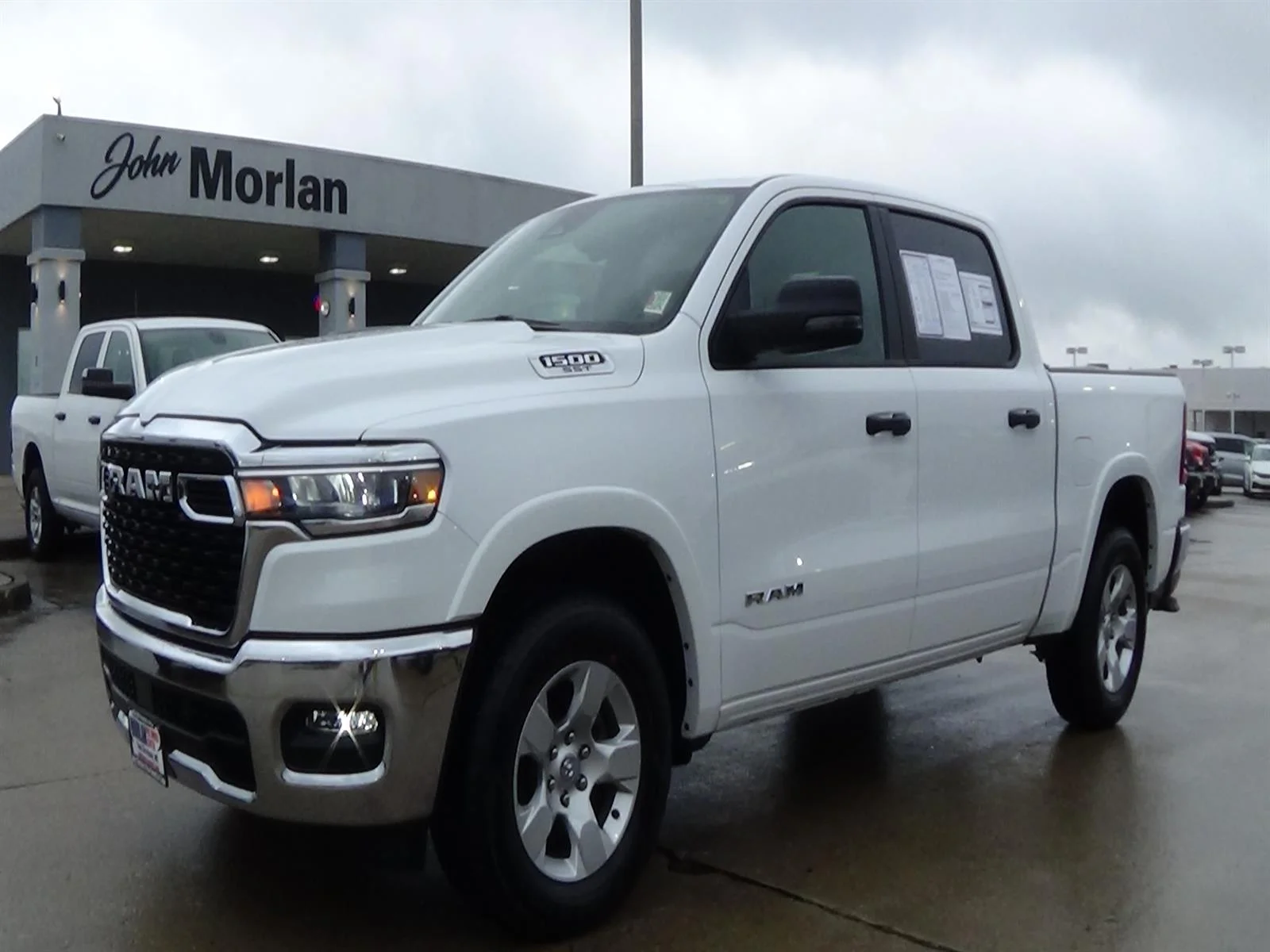 Used 2025 Bright White Clear Coat (pw7) RAM Big Horn image 2