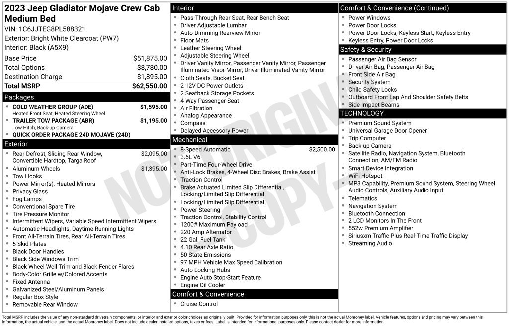 Used 2023 White Jeep Mojave image 6