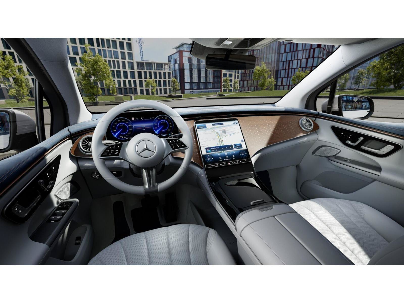 New 2027 MANUFAKTUR Moonlight White Metallic Mercedes-Benz EQE 320+ image 3