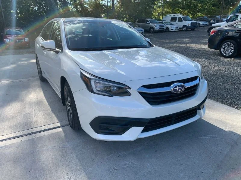 Used 2021 White Subaru Premium Sedan 4D image 18