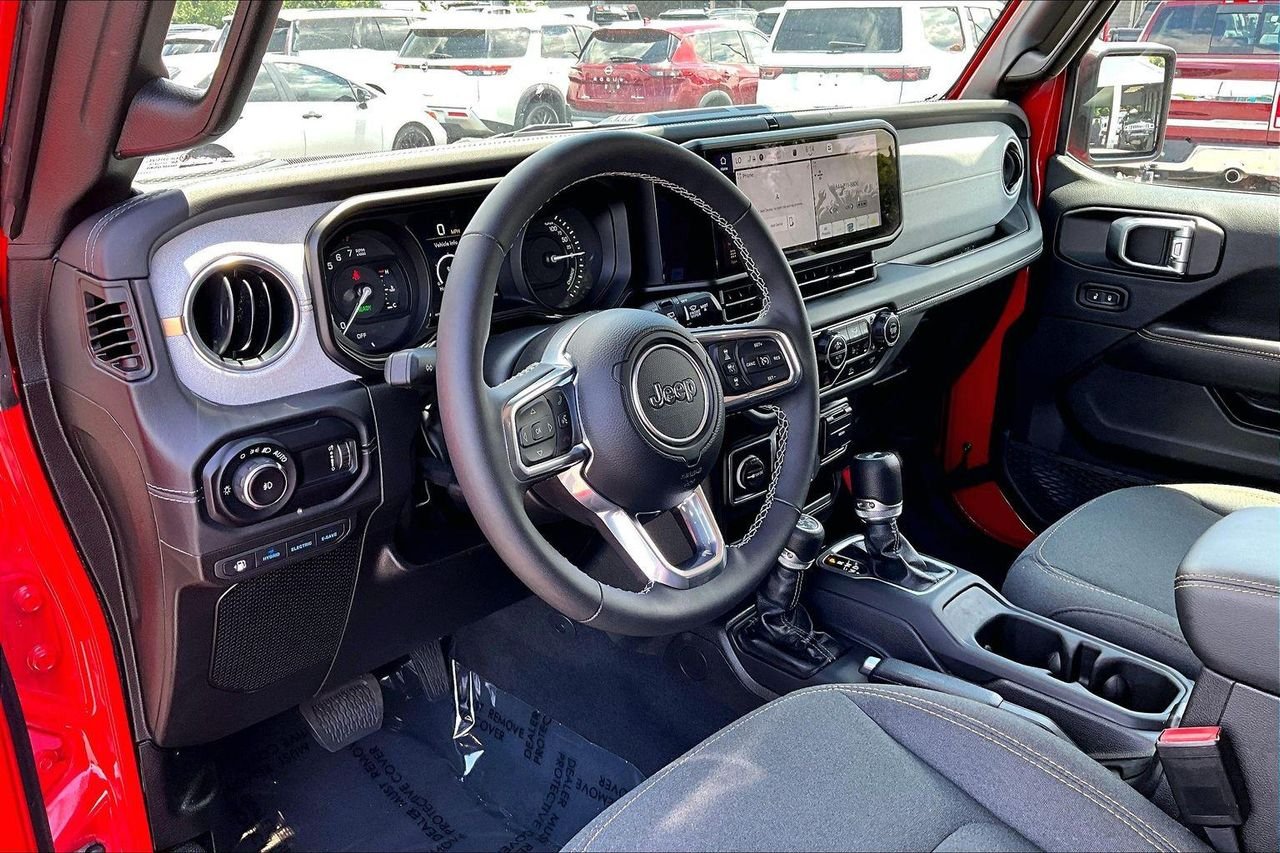 Used 2025 Firecracker Red Clearcoat Jeep Sahara 4xe image 18
