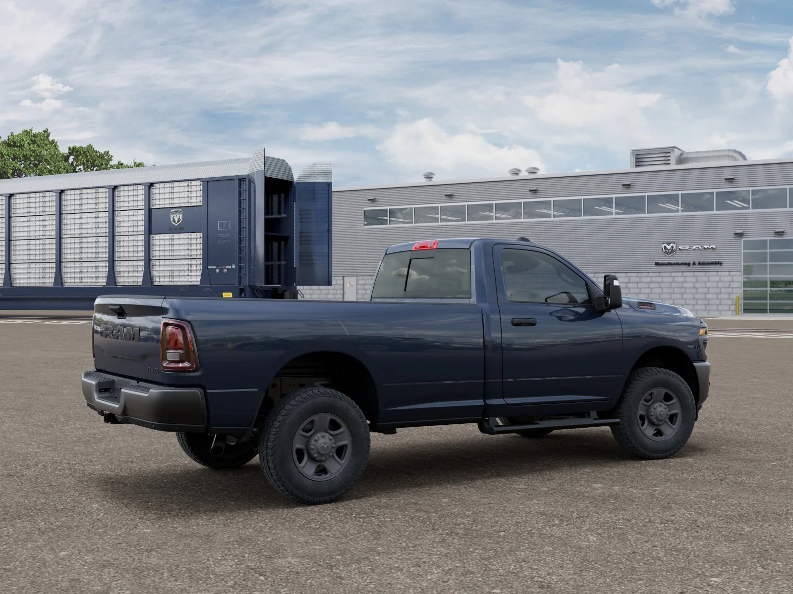 New 2026 Forged Blue Metallic Exterior Paint RAM TRADESMAN image 2