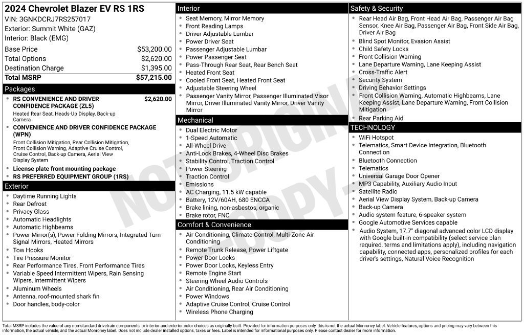 Used 2024 Summit White Chevrolet RS image 4