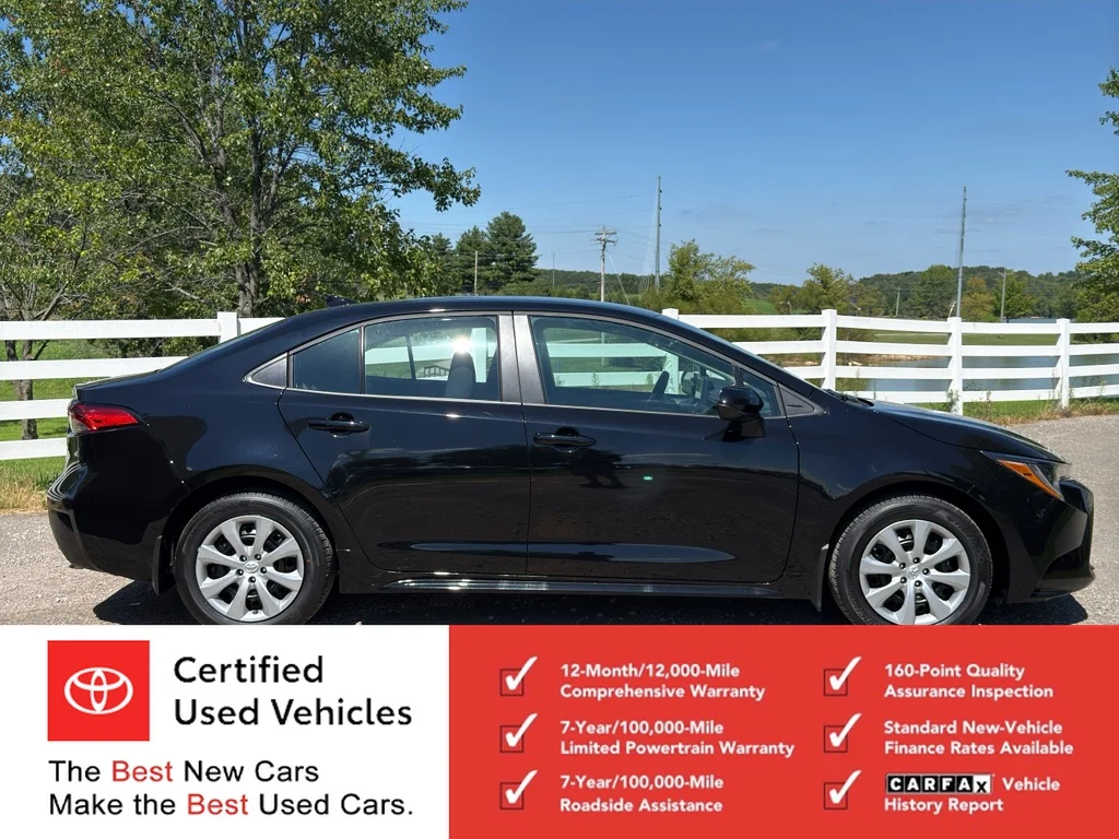 Certified Used 2026 Midnight Black Metallic Toyota LE image 2