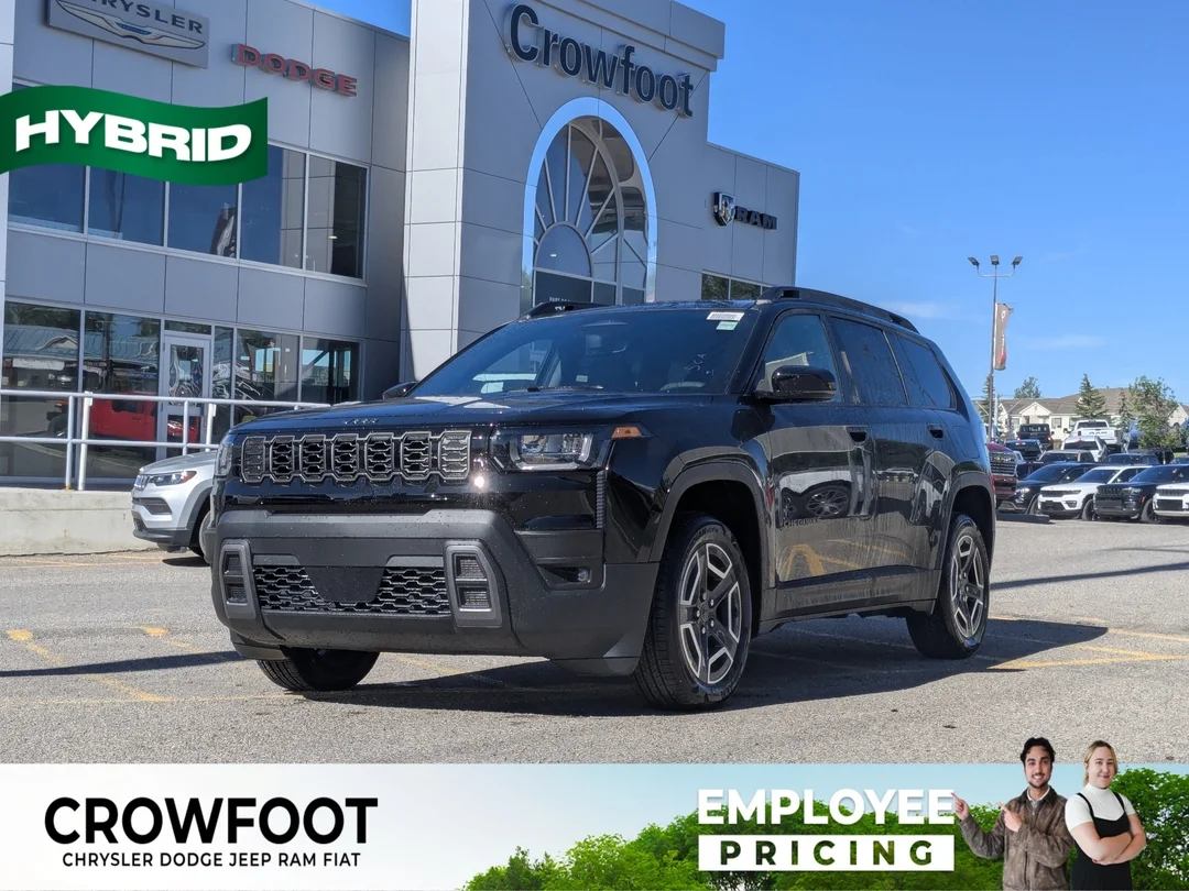 New 2026 Black Jeep Limited - - Panoramic Sunroof - Leatherette Seats - Power Liftgate - Wireless Charge & More! image 1