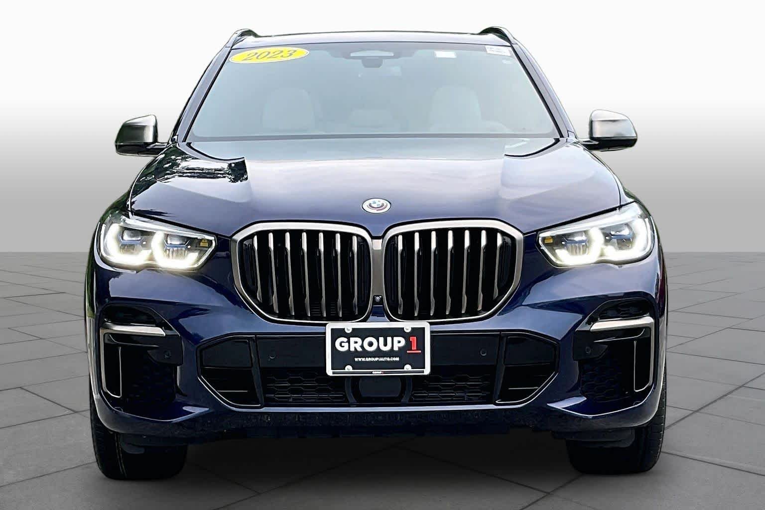 Used 2023 Tanzanite Blue II Metallic BMW M50i image 3