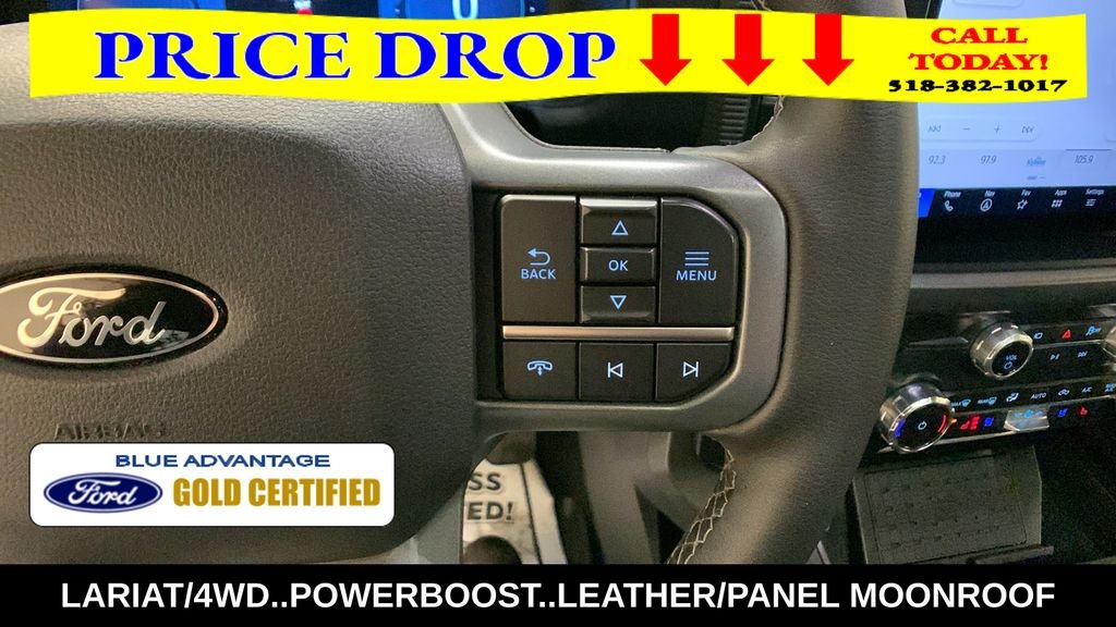 Certified Used 2025 White Metallic Ford Lariat image 37