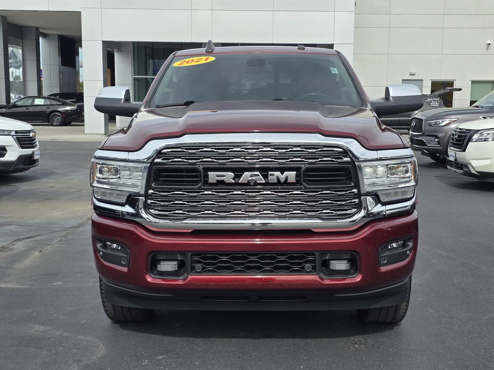 Used 2021 Delmonico Red Pearlcoat Ram Limited image 2