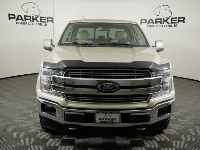 Used 2018 White Gold Ford Extended Cab LARIAT w/ Chrome Appearance Pkg image 3