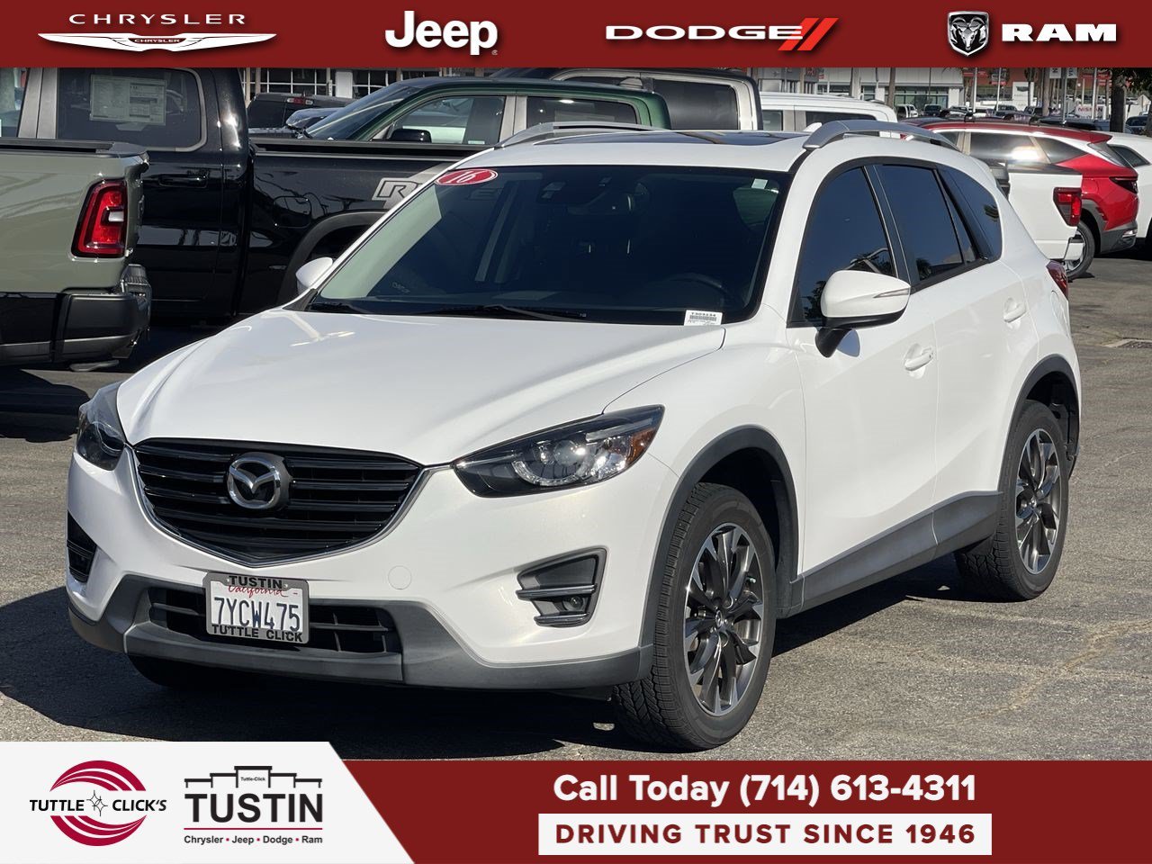 Used 2016 Crystal White Pearl Mica Mazda Grand Touring image 3