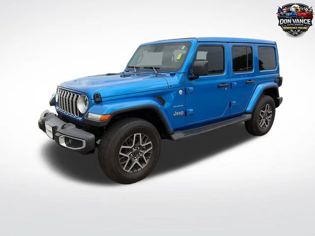 Used 2024 Blue Jeep Sahara image 1