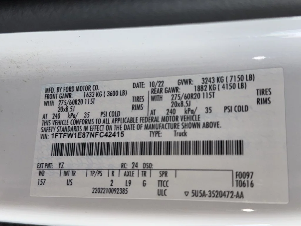 Used 2022 White Ford XLT image 40