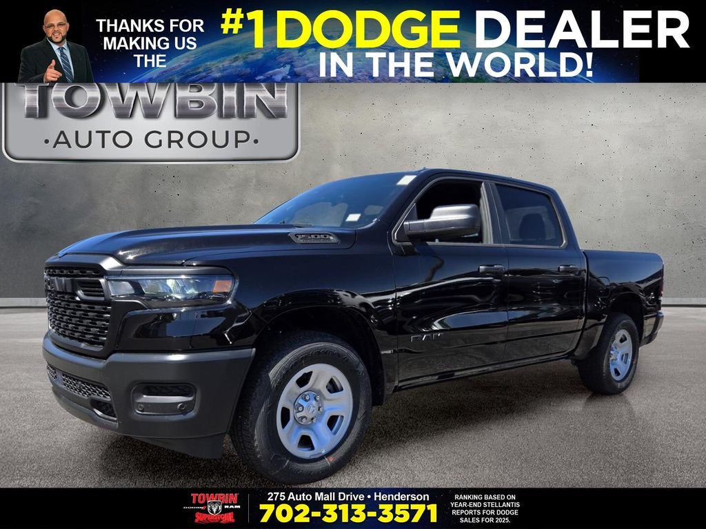New 2026 Diamond Black Crystal Pearl-Coat Exterior Paint RAM Tradesman image 1