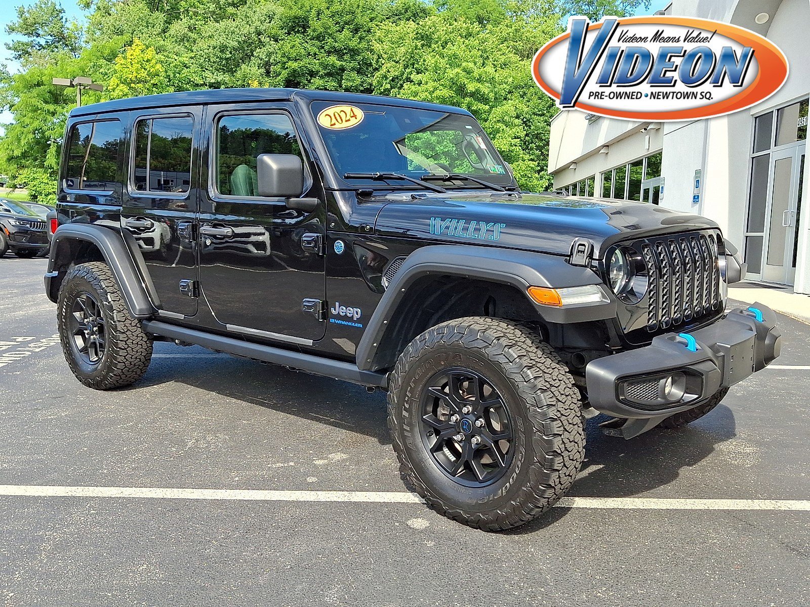 Used 2024 Black Clearcoat Jeep Willys image 1