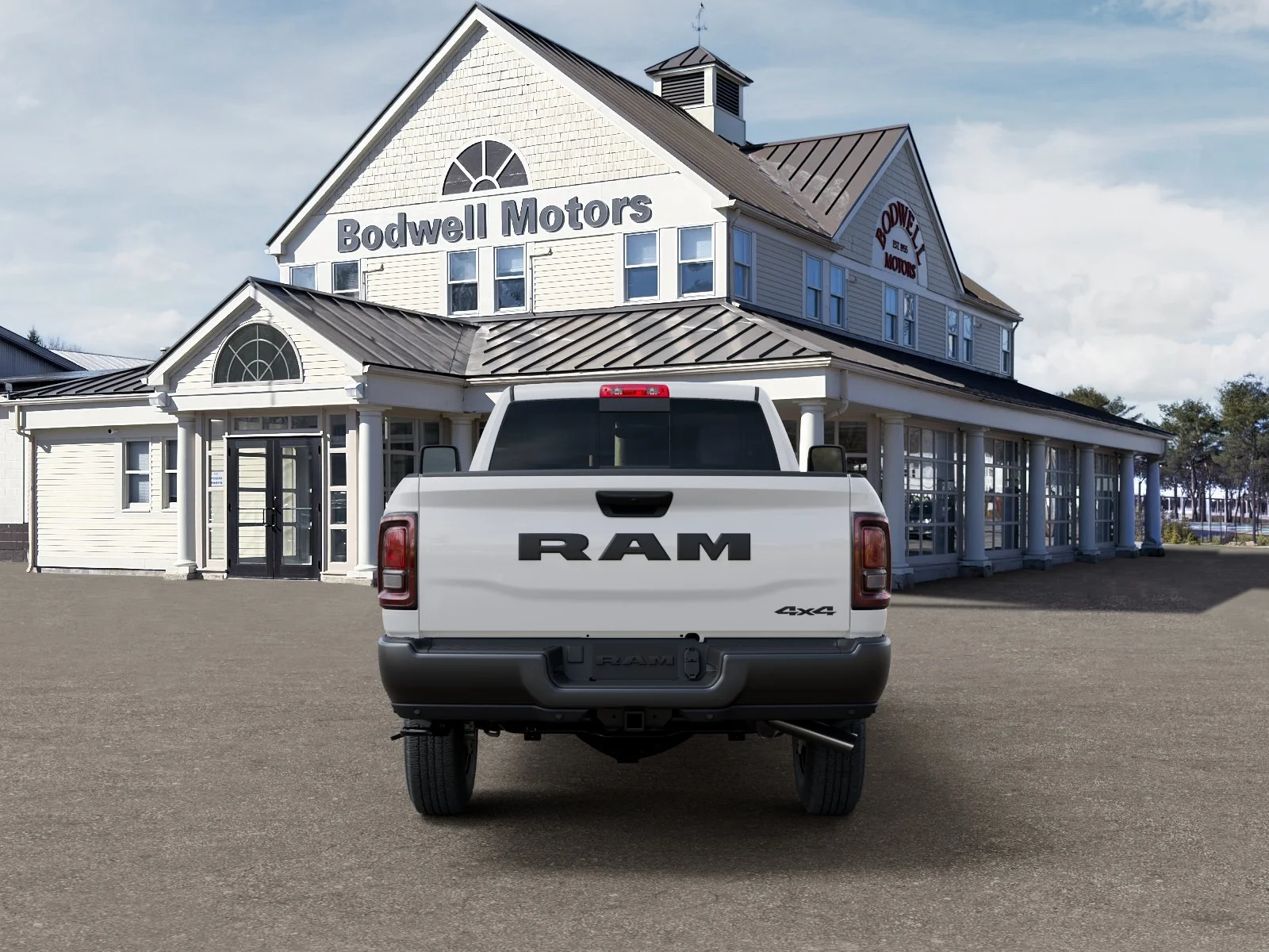 New 2026 Bright White Clear-Coat Exterior Paint RAM Tradesman Regular Cab 4x4 8