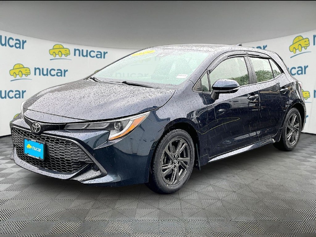 Certified Used 2021 Blue Toyota SE image 3
